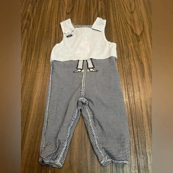 The Bailey Boys Cowboy White Black One Piece  Vintage Baby Boys Pants size 12M - Picture 10 of 17